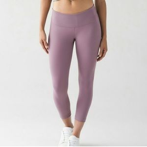 Lululemon Wunder Under Crop Dusty Mauve